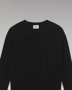 Hot FROM FUTURE Pull Col Rond Raglan Noir