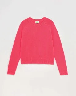 Outlet FROM FUTURE Pull Col Rond Raglan Neon Pink
