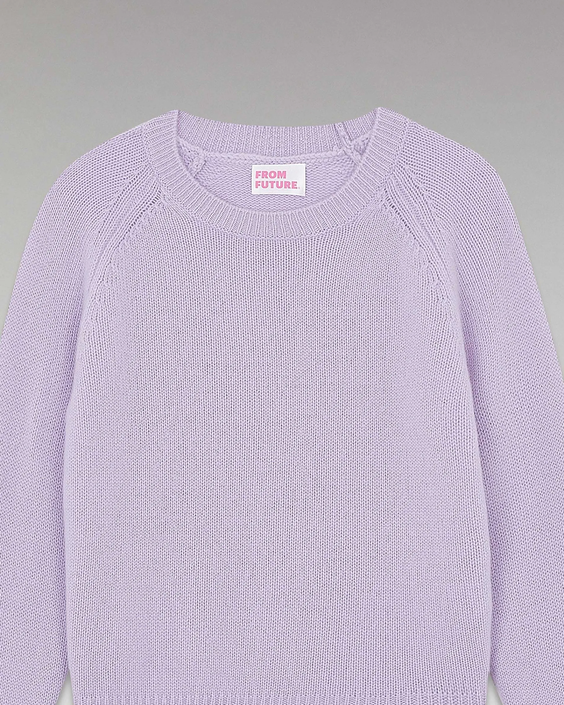 New FROM FUTURE Pull Col Rond Raglan Sweet Lilac