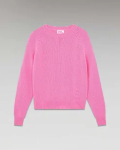 Clearance FROM FUTURE Pull Col Rond Raglan Sparkle Pink