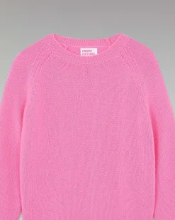 Clearance FROM FUTURE Pull Col Rond Raglan Sparkle Pink