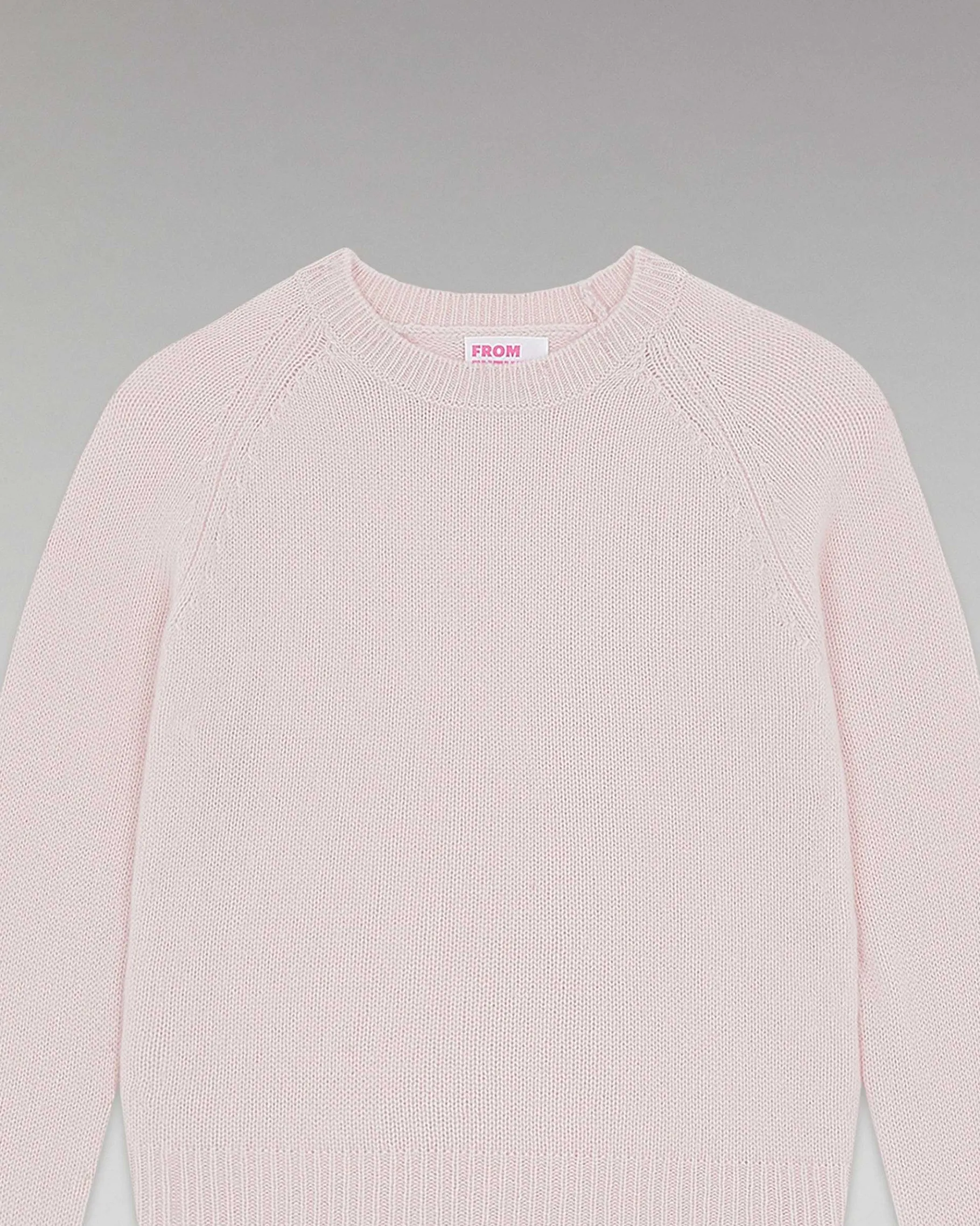 FROM FUTURE Pull Col Rond Raglan Rose Poudre