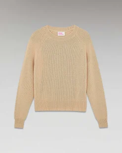 Clearance FROM FUTURE Pull Col Rond Raglan Beige