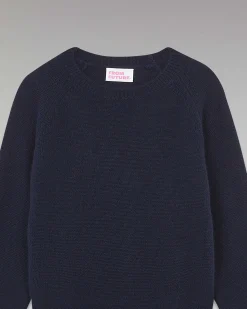 Online FROM FUTURE Pull Col Rond Raglan Navy