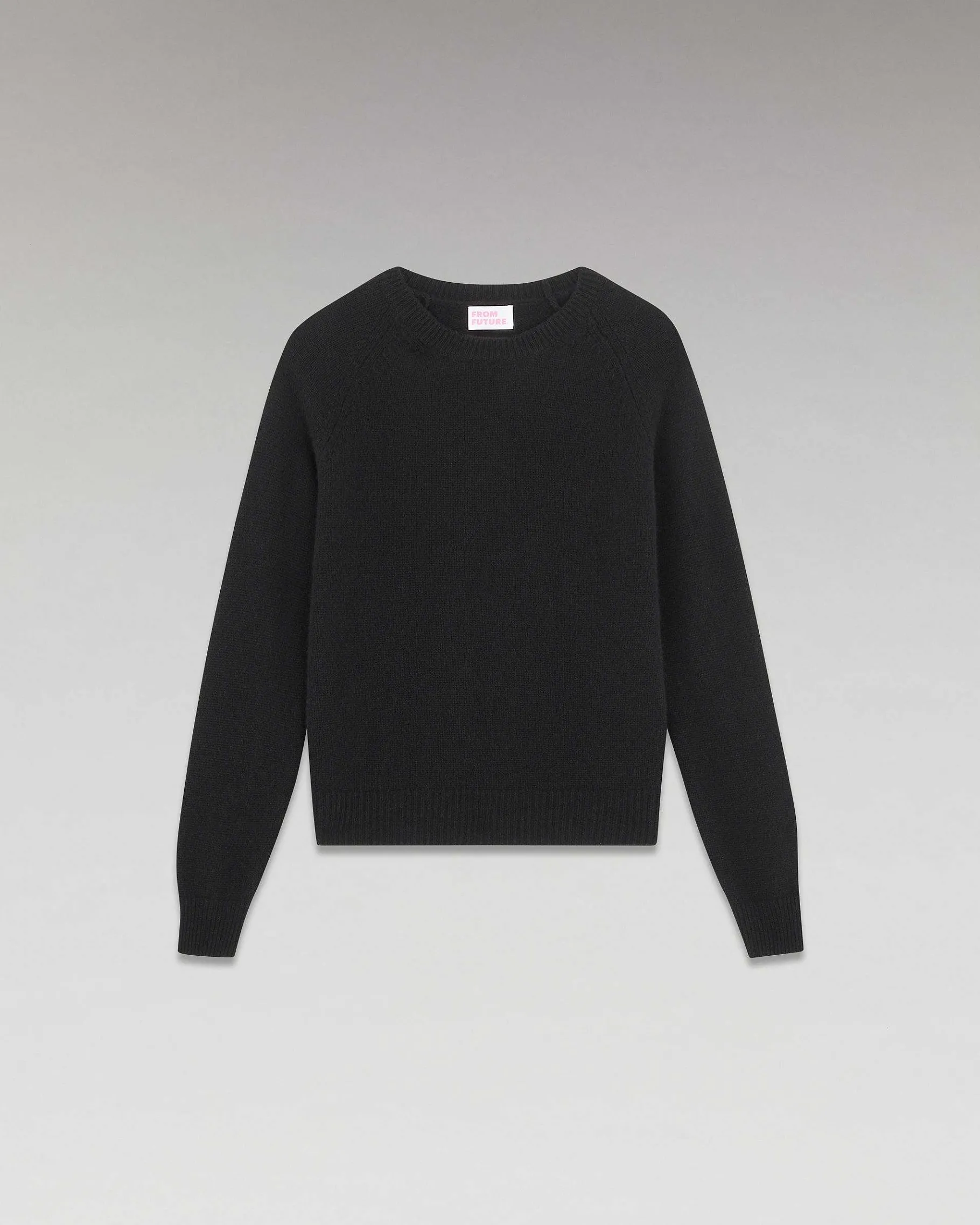 Discount FROM FUTURE Pull Col Rond Raglan Oversize Noir