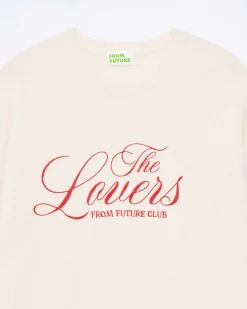 Online FROM FUTURE Pull Col Rond The Lovers Ecru