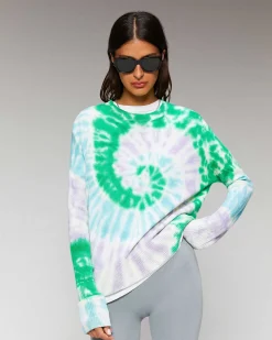 Hot FROM FUTURE Pull Col Rond Tie And Dye Td Sweet Lilac