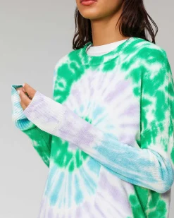Online FROM FUTURE Pull Col Rond Tie And Dye Td Sweet Lilac