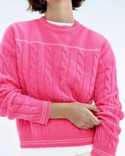 New FROM FUTURE Pull Col Rond Torsades Future Magic Pink