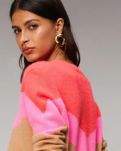 Clearance FROM FUTURE Pull Col Rond Tricolore Leger
