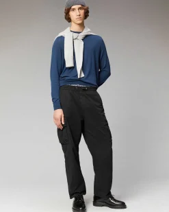 Outlet FROM FUTURE Pull Col Rond Uni Midnight Blue