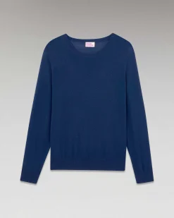 Outlet FROM FUTURE Pull Col Rond Uni Midnight Blue