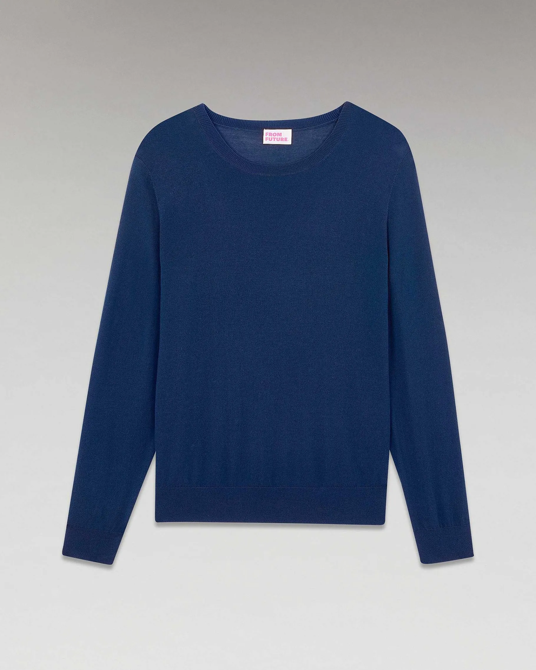 Outlet FROM FUTURE Pull Col Rond Uni Midnight Blue