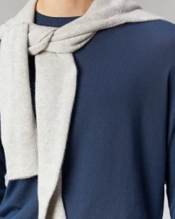 Outlet FROM FUTURE Pull Col Rond Uni Midnight Blue