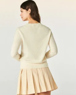 Online FROM FUTURE Pull Col Rond Vacation Ecru
