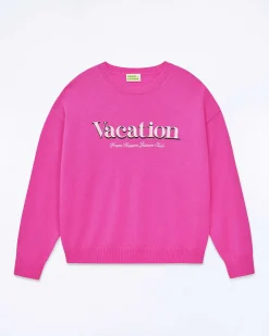 FROM FUTURE Pull Col Rond Vacation Club Tropical Pink
