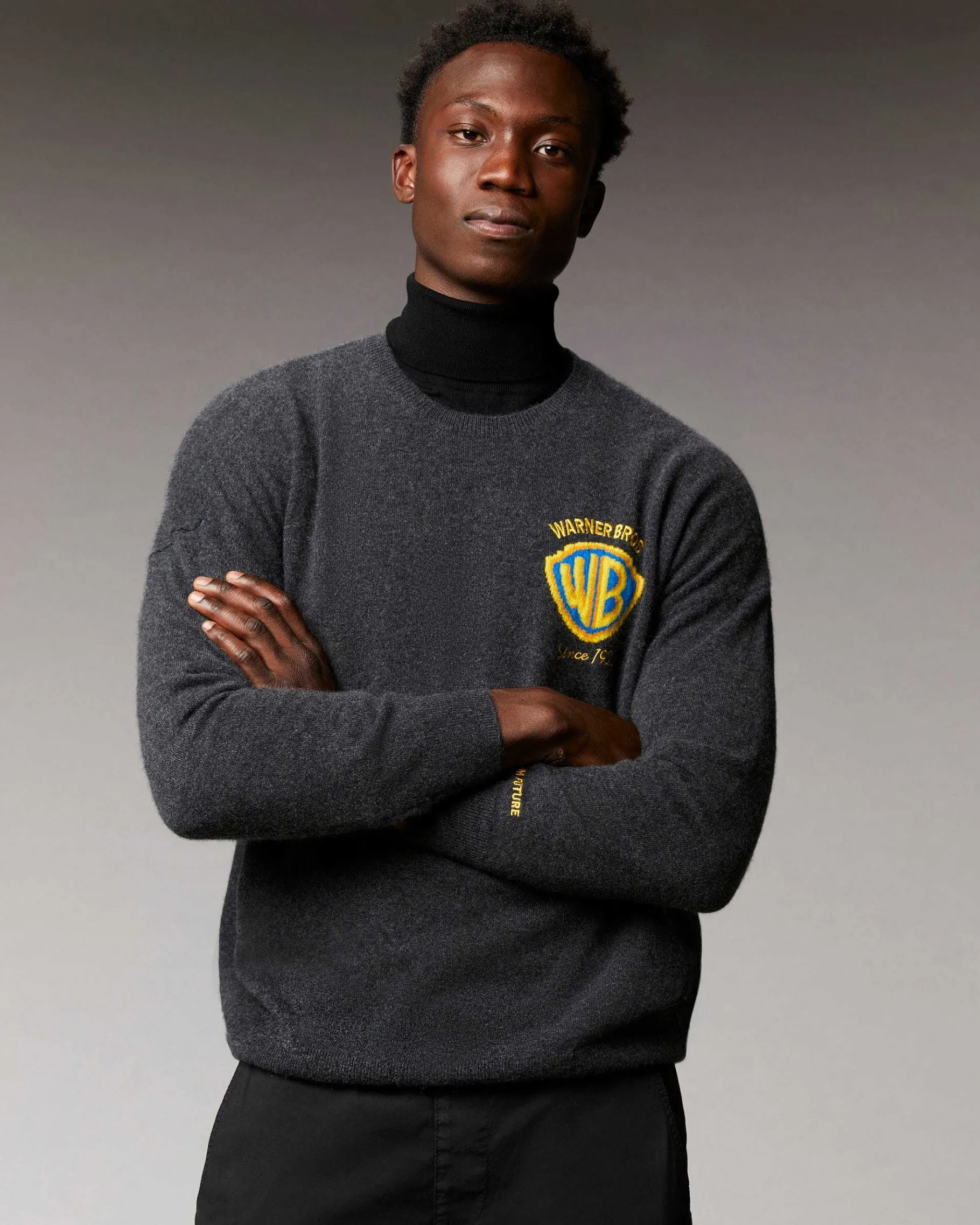 Hot FROM FUTURE Pull Col Rond Warner Anthracite