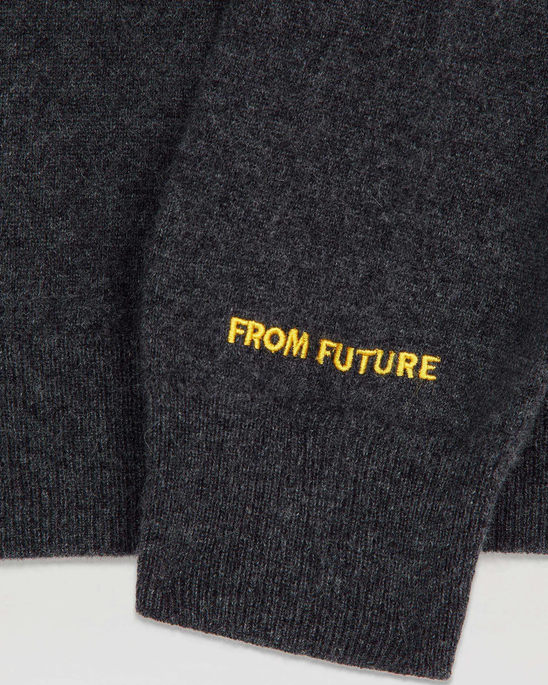 Online FROM FUTURE Pull Col Rond Warner Anthracite