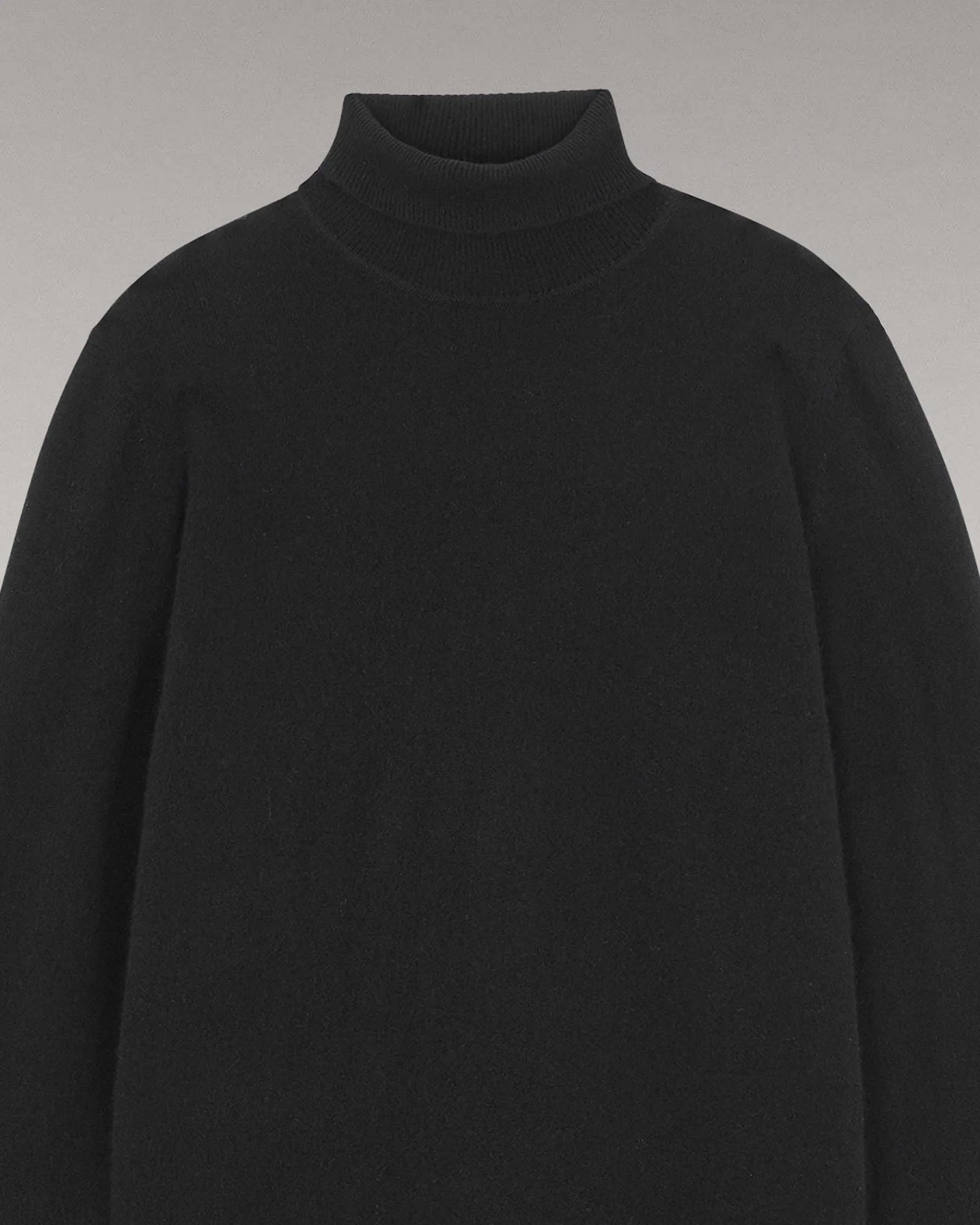 Clearance FROM FUTURE Pull Col Roule Basique Noir