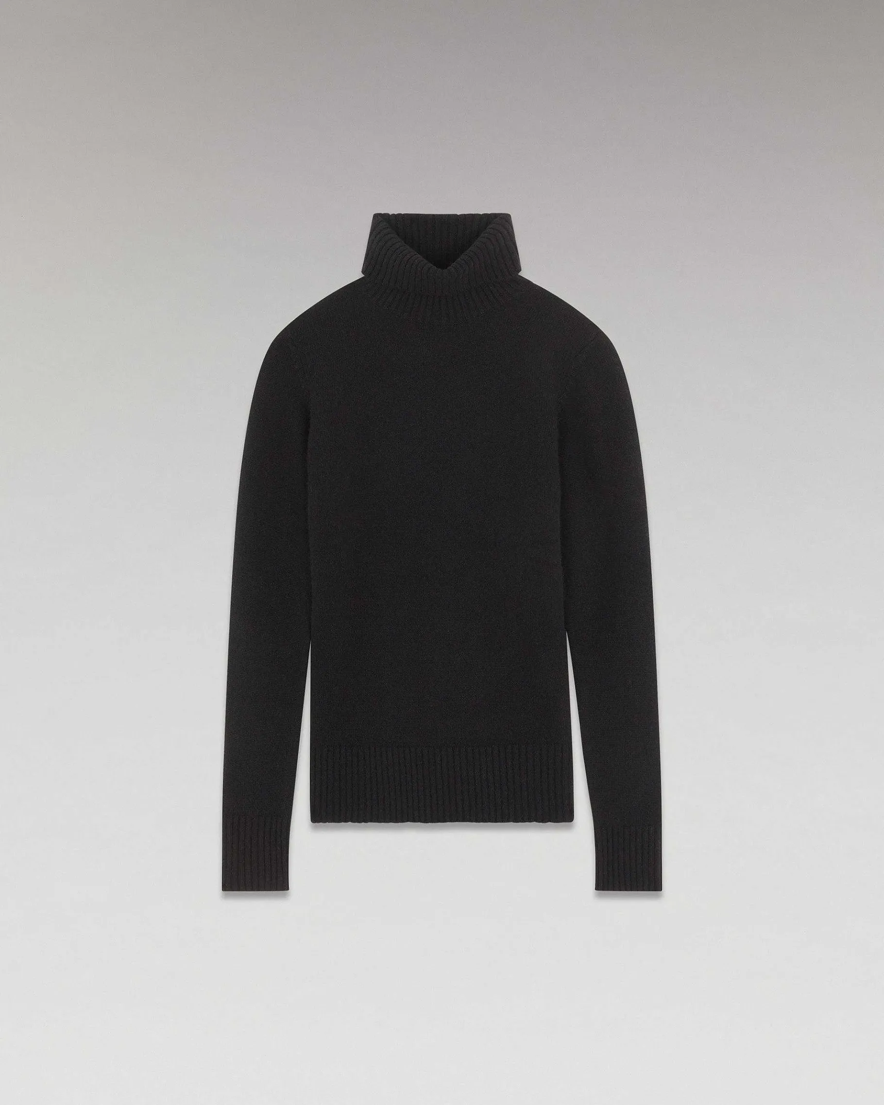 Outlet FROM FUTURE Pull Col Roule Basique Noir