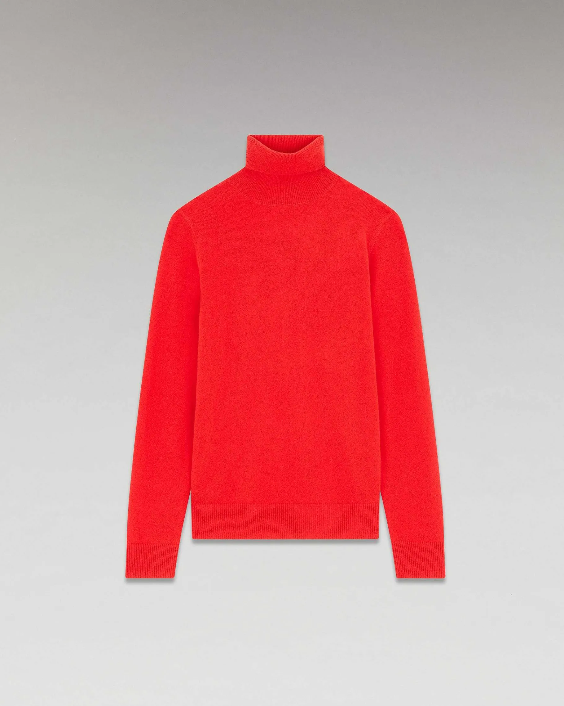 Discount FROM FUTURE Pull Col Roule Basique Rouge Vif