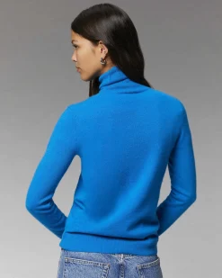 Discount FROM FUTURE Pull Col Roule Basique Rouge Vif