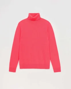 Clearance FROM FUTURE Pull Col Roule Basique Neon Pink