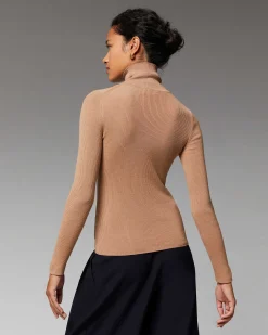 Online FROM FUTURE Pull Col Roule Basique Sparkle Pink