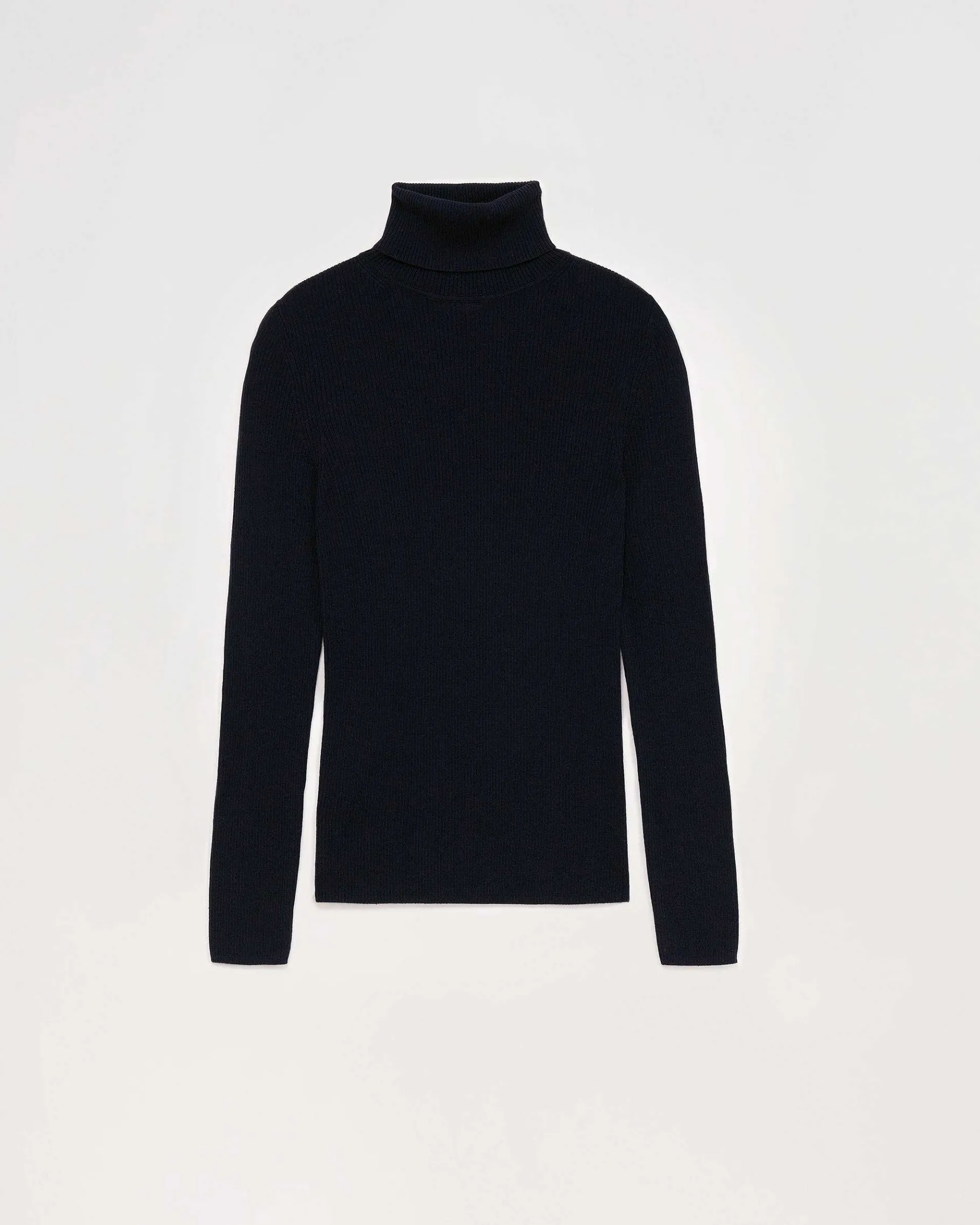 Online FROM FUTURE Pull Col Roule Basique Navy