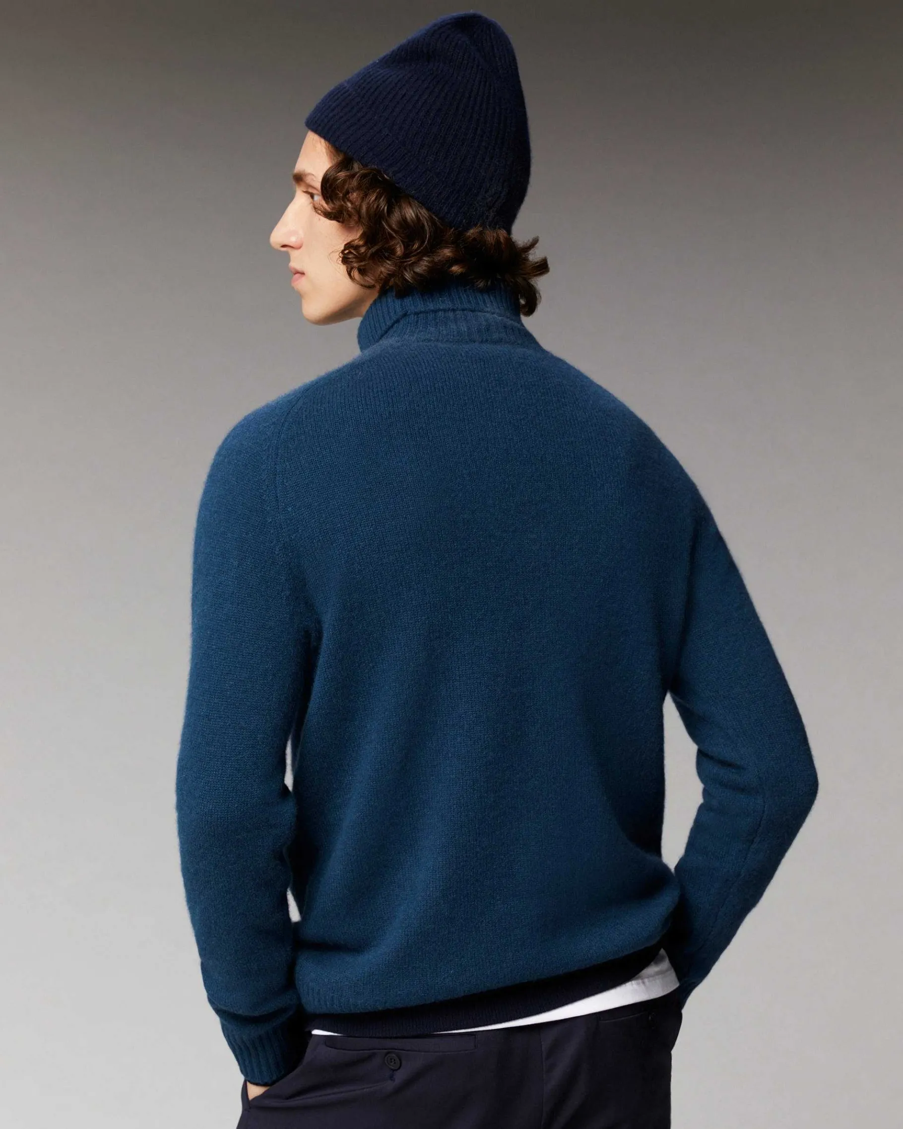 Clearance FROM FUTURE Pull Col Roule Manches Marteau Moonlight Blue
