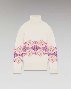 Online FROM FUTURE Pull Col Roule Norvegien Ecru