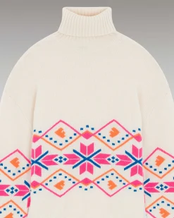 Online FROM FUTURE Pull Col Roule Norvegien Ecru