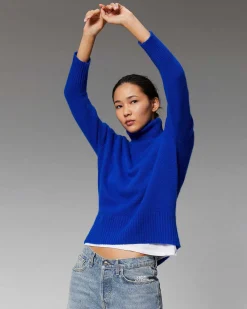 Discount FROM FUTURE Pull Col Roule Oversize Camel