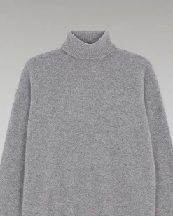 Clearance FROM FUTURE Pull Col Roule Oversize Leger Gris Chine Fonce