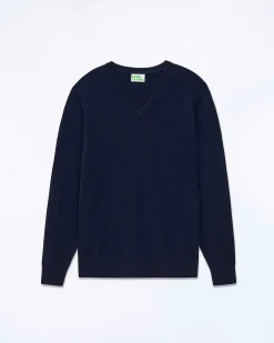 Hot FROM FUTURE Pull Col V Navy
