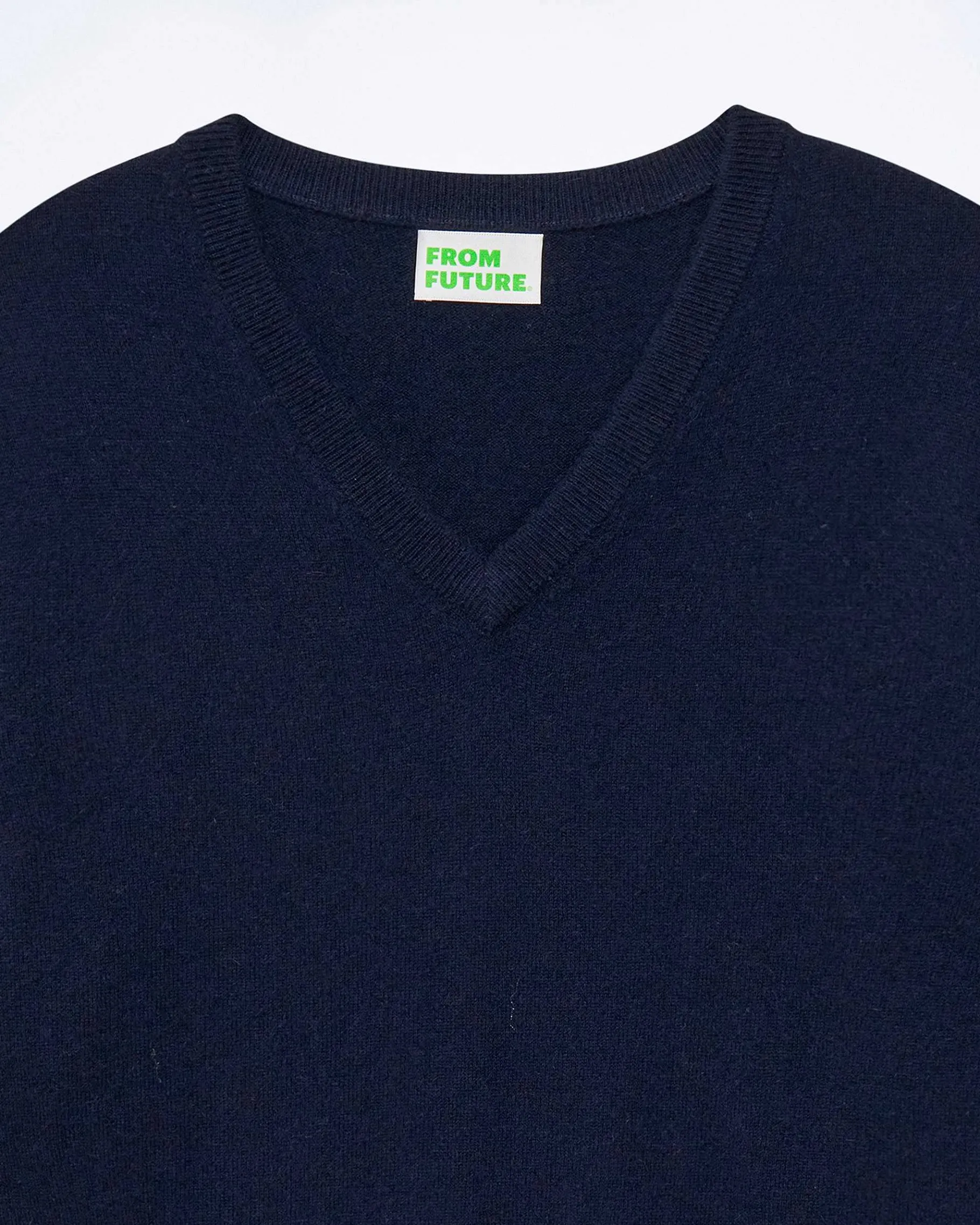 Hot FROM FUTURE Pull Col V Navy