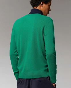 Best FROM FUTURE Pull Col V Basique Forest Green