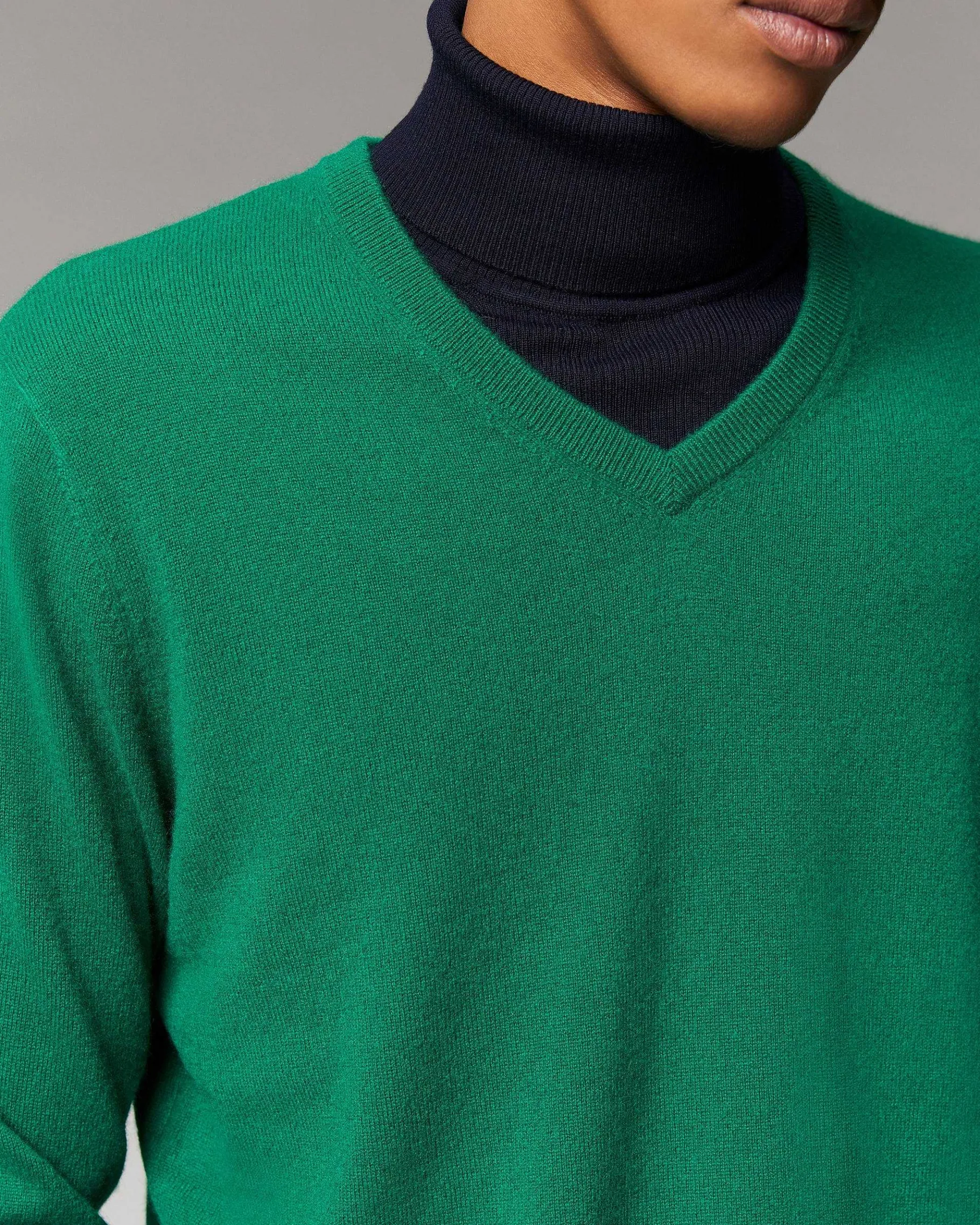 Best FROM FUTURE Pull Col V Basique Forest Green