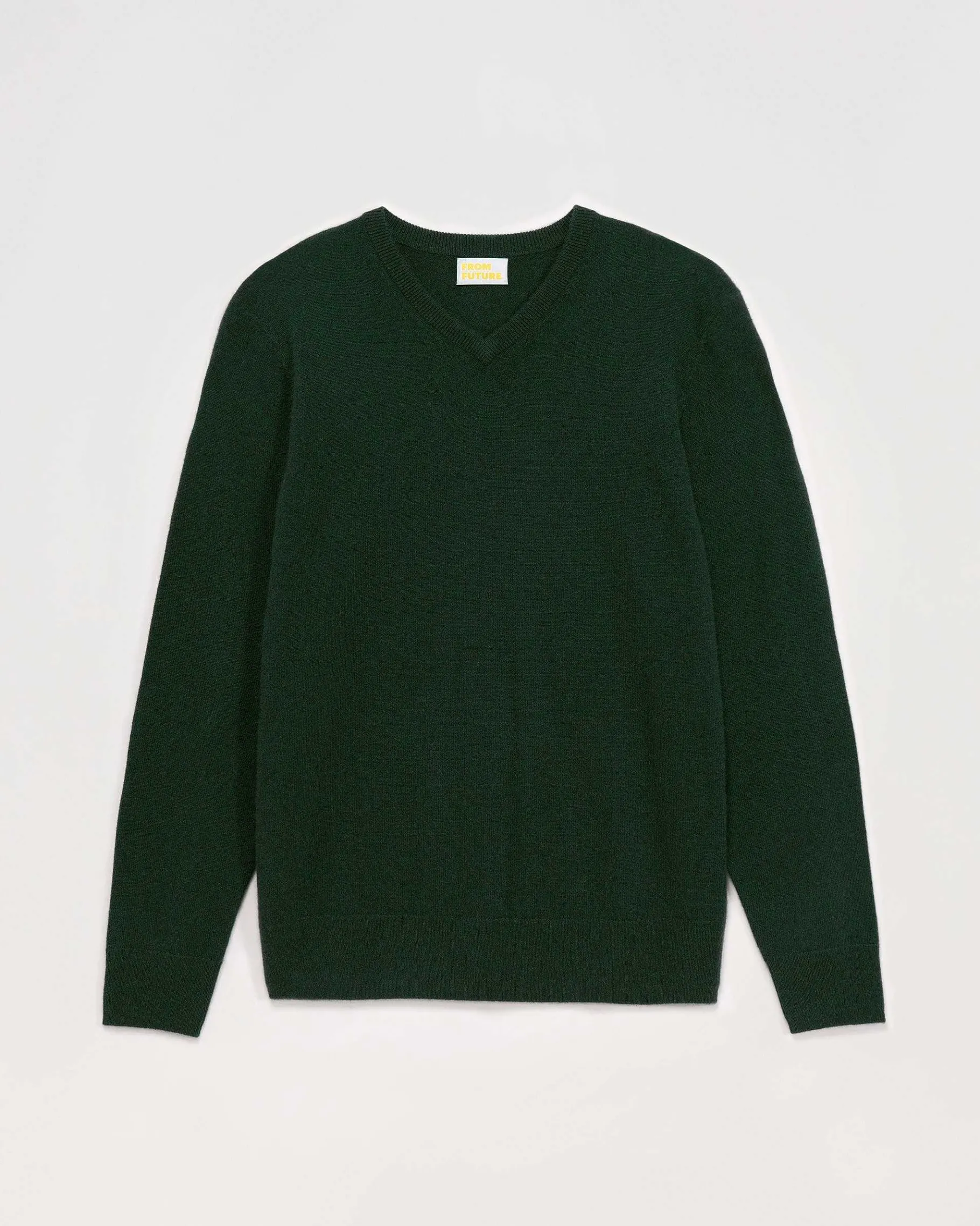 Clearance FROM FUTURE Pull Col V Basique Bottle Green