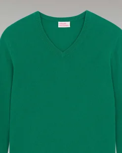 Clearance FROM FUTURE Pull Col V Basique Forest Green