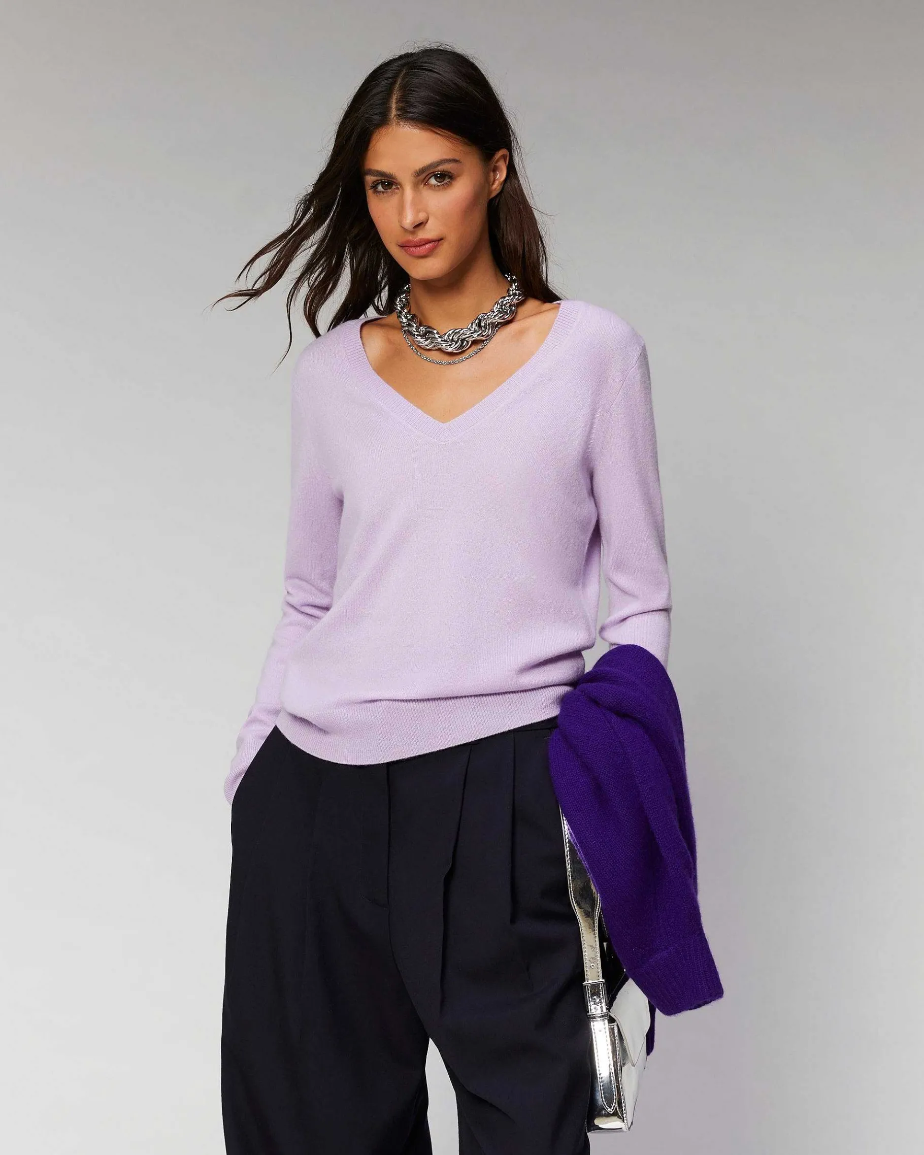 Best FROM FUTURE Pull Col V Basique Ecru