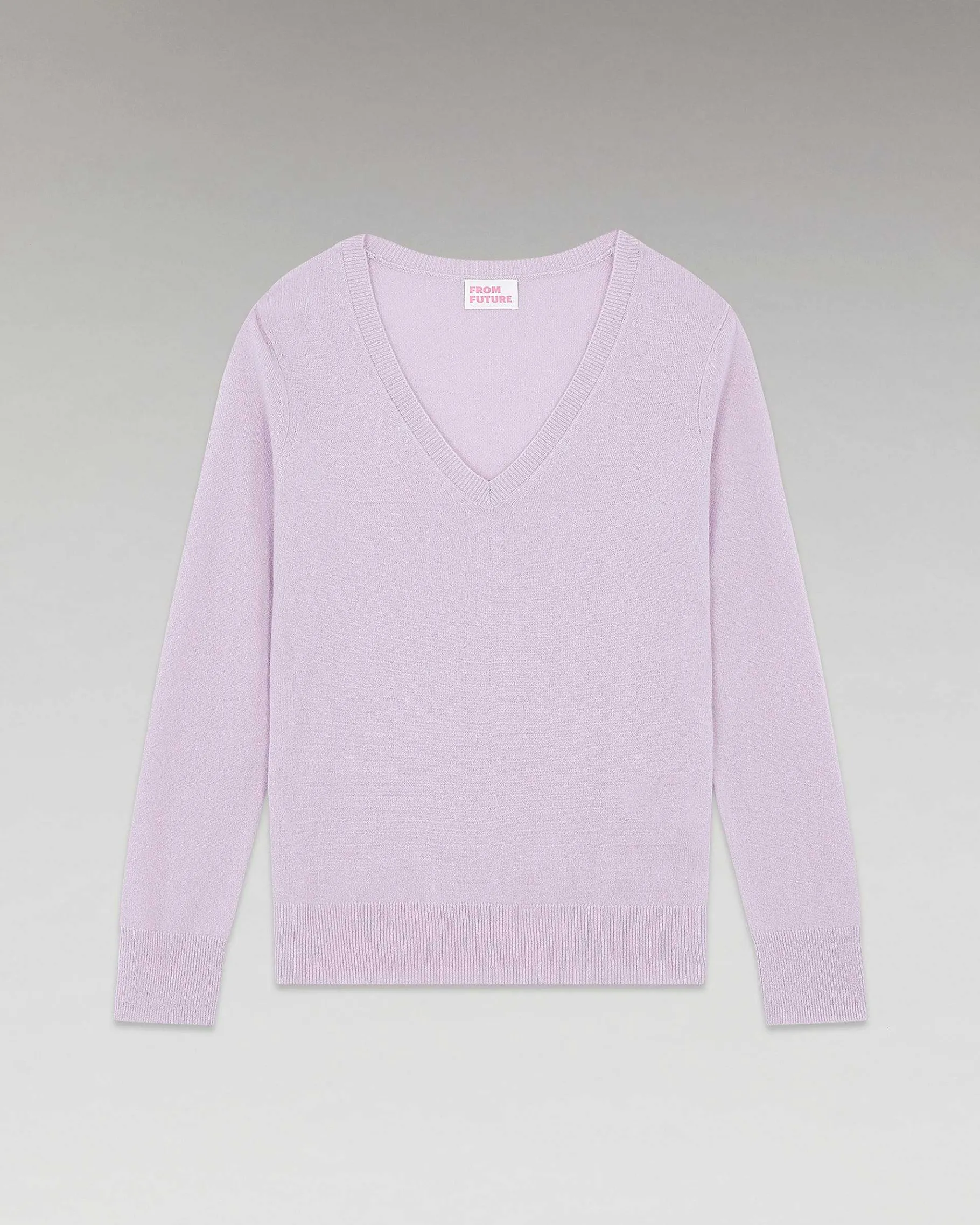 Online FROM FUTURE Pull Col V Basique Sweet Lilac