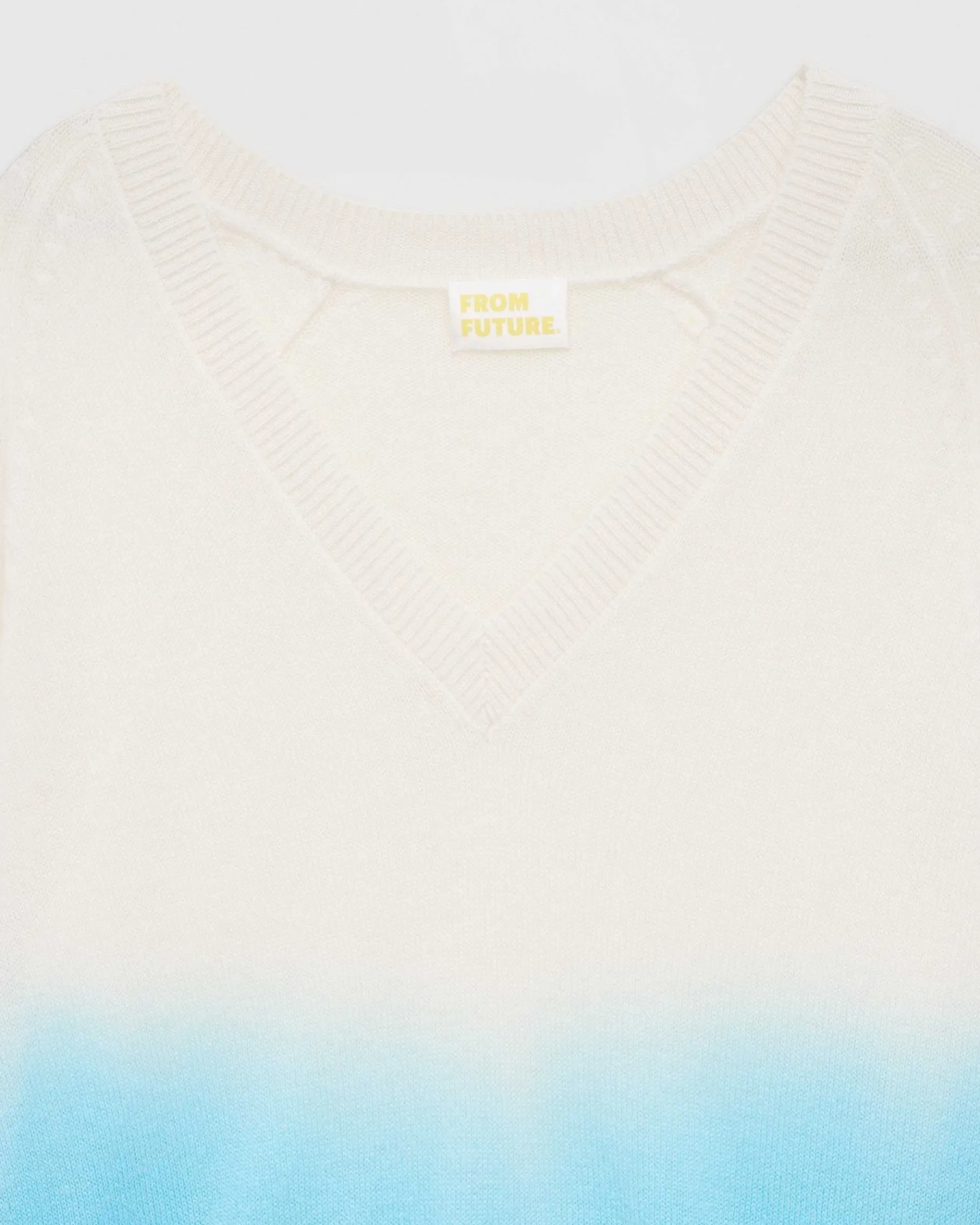 Best FROM FUTURE Pull Col V Dip Dye Leger Dd Water Blue