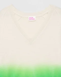 Online FROM FUTURE Pull Col V Dip Dye Leger Dd Island Green