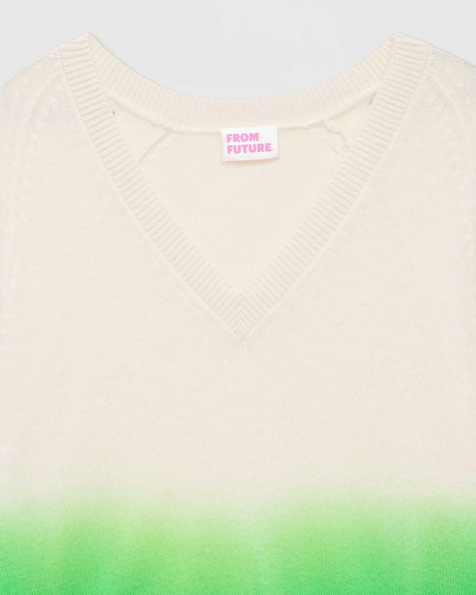 Online FROM FUTURE Pull Col V Dip Dye Leger Dd Island Green