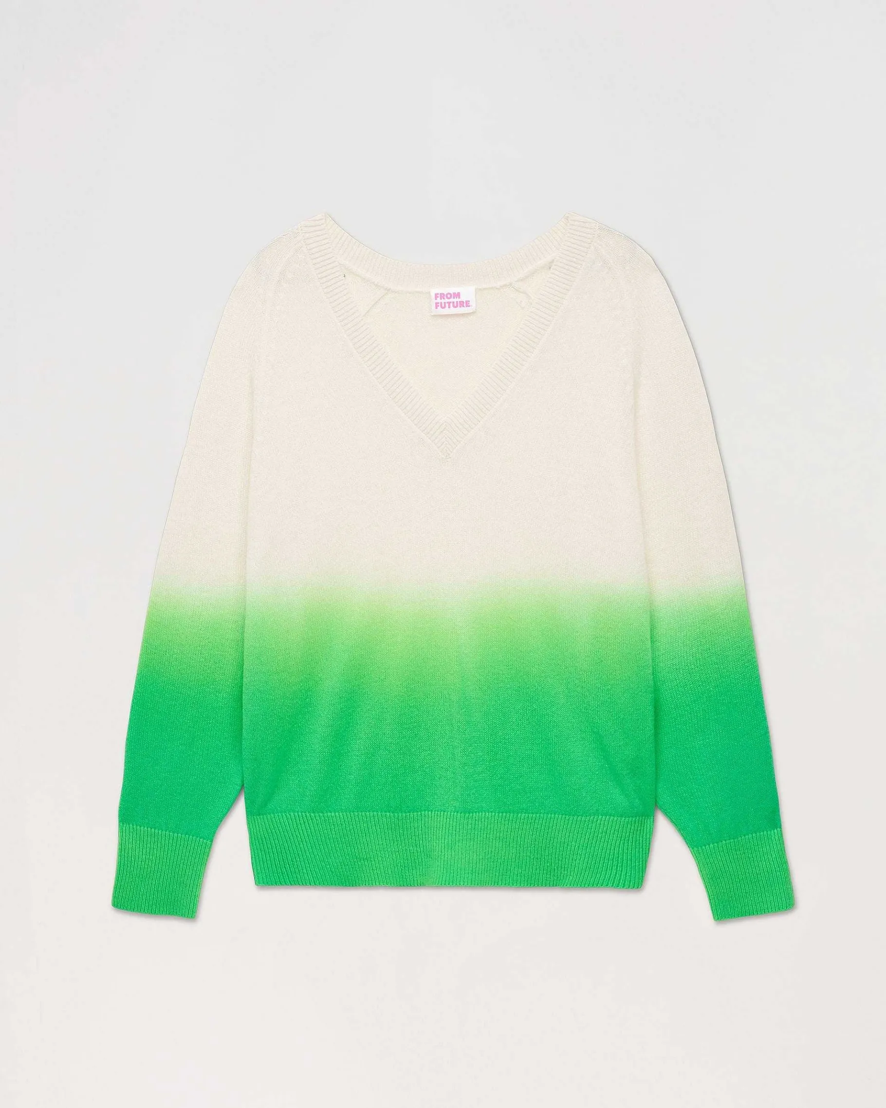 Online FROM FUTURE Pull Col V Dip Dye Leger Dd Island Green
