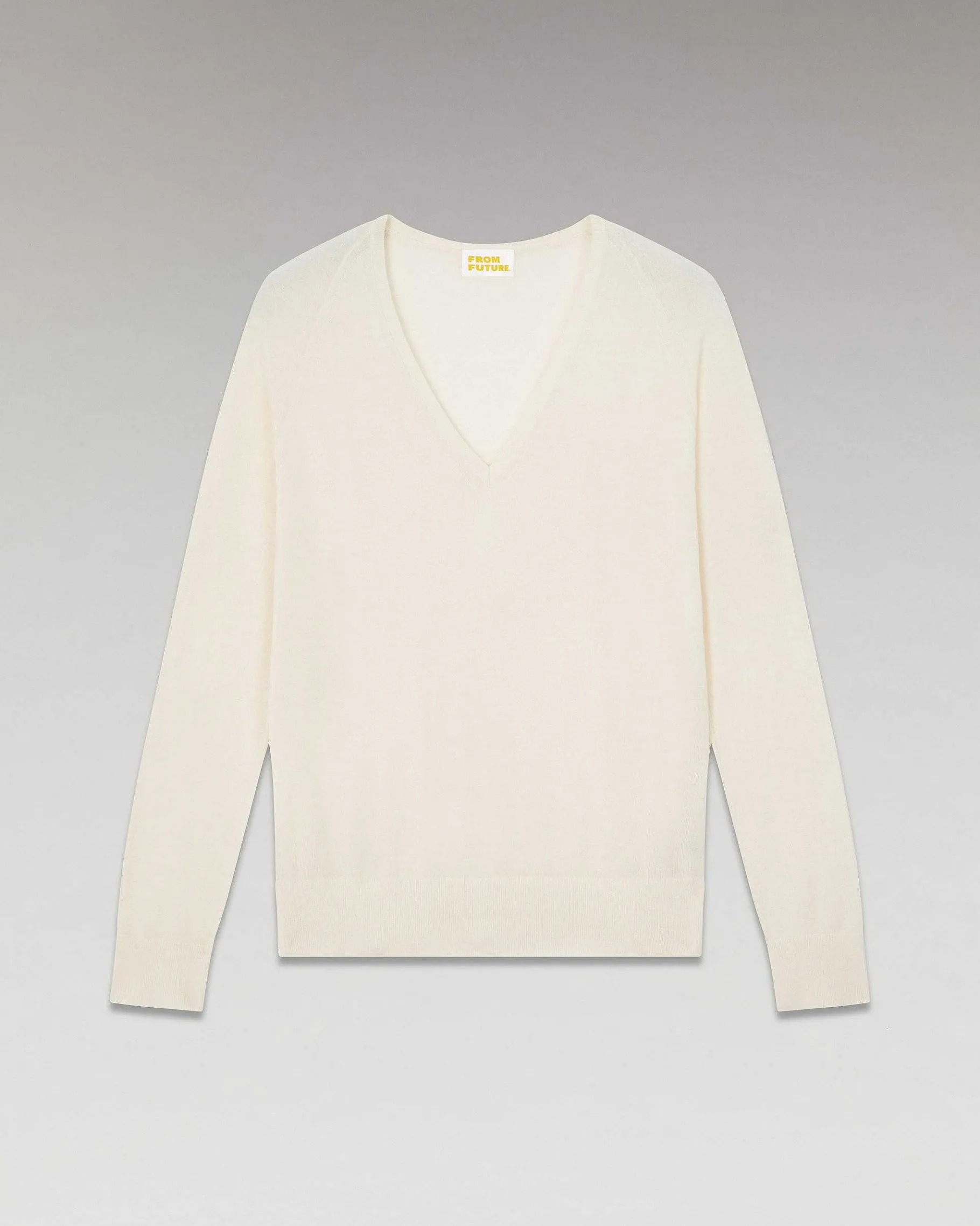 Discount FROM FUTURE Pull Col V Oversize Ecru