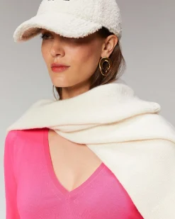 Discount FROM FUTURE Pull Col V Oversize Ecru