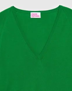 New FROM FUTURE Pull Col V Oversize