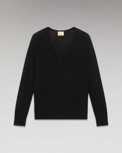 Sale FROM FUTURE Pull Col V Oversize Noir